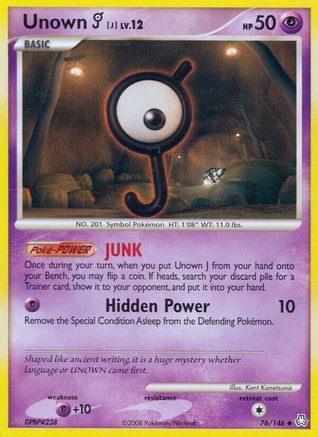Legends Awakened Unown (J) #76