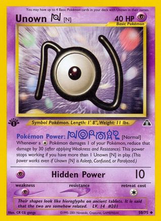 Neo Discovery Unown [N] #50