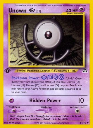 Neo Discovery Unown [U] #51