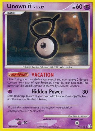 Legends Awakened Unown (V) #79