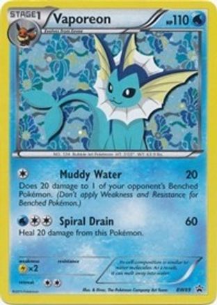 Black and White Promos Vaporeon #BW89