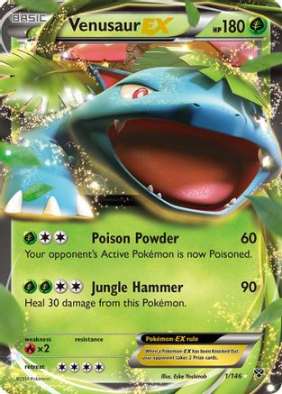 XY Base Set Venusaur EX #1