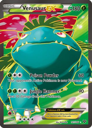 XY Base Set Venusaur EX (141 Full Art) #141