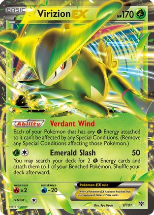 Plasma Blast Virizion EX #9