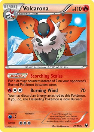 Dark Explorers Volcarona #22