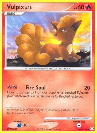 Mysterious Treasures Vulpix #107