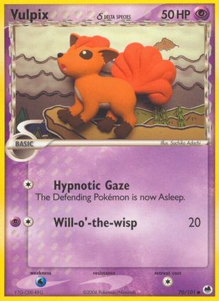 Dragon Frontiers Vulpix (Delta Species) #70