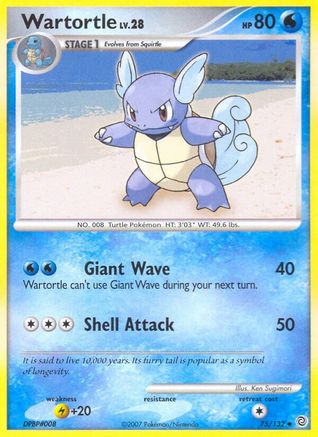 Secret Wonders Wartortle #75
