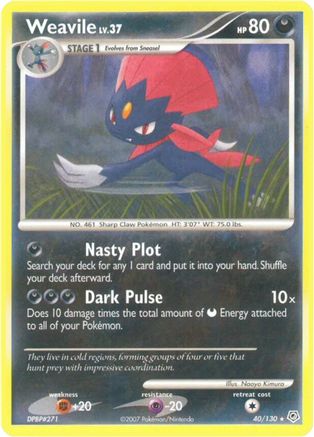 Diamond and Pearl Weavile #40