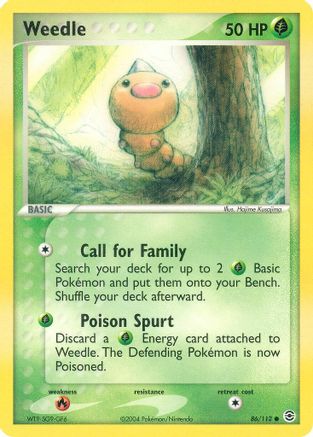 FireRed & LeafGreen Weedle #86