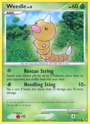Rising Rivals Weedle #86