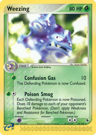 Ruby and Sapphire Weezing #24
