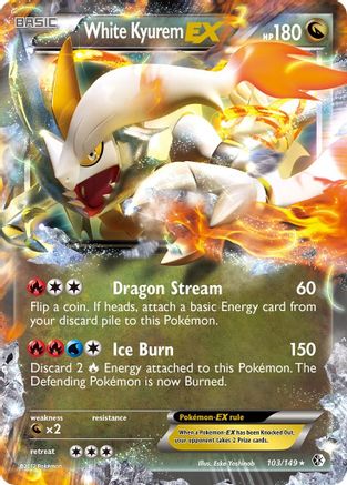 Boundaries Crossed White Kyurem EX #103