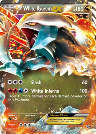 Plasma Storm White Kyurem EX #96