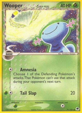Dragon Frontiers Wooper (Delta Species) #71