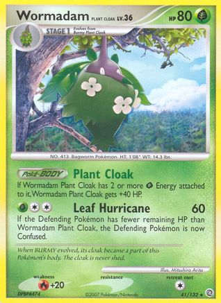Secret Wonders Wormadam Plant Cloak #41