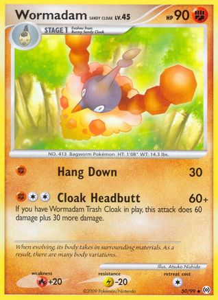 Arceus Wormadam Sandy Cloak #50