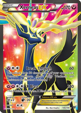 XY Base Set Xerneas EX (146 Full Art) #146