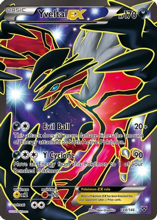XY Base Set Yveltal EX (144 Full Art) #144