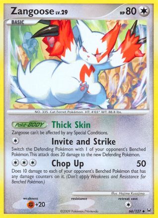 Platinum Zangoose #66