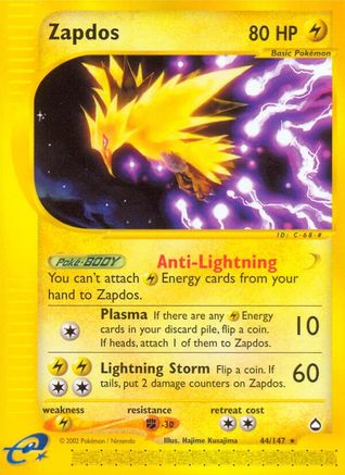 Aquapolis Zapdos #044