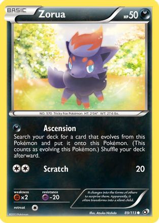 Legendary Treasures Zorua #89