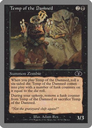 Temp of the Damned - Unglued - Magic: The Gathering