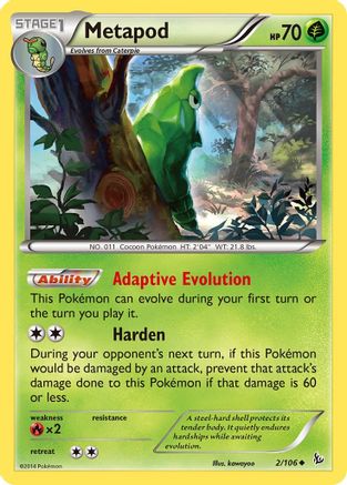 XY - Flashfire Metapod #2