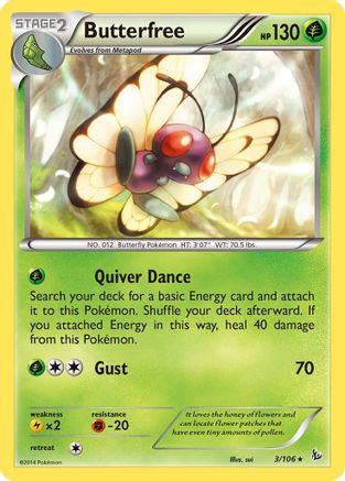 XY - Flashfire Butterfree #3