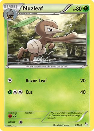 XY - Flashfire Nuzleaf #6