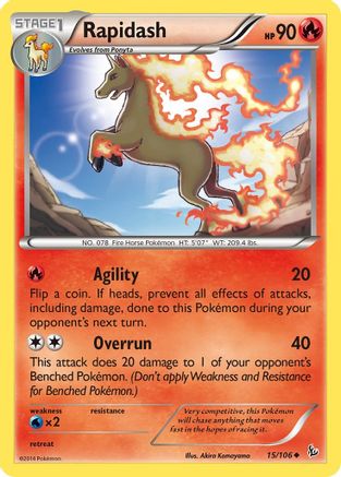 XY - Flashfire Rapidash #15