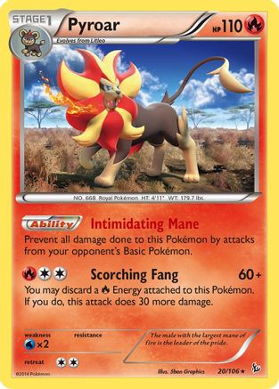XY - Flashfire Pyroar #20