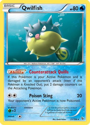 XY - Flashfire Qwilfish #21