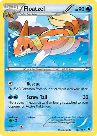 XY - Flashfire Floatzel #29