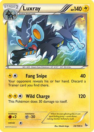XY - Flashfire Luxray #34