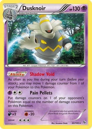 XY - Flashfire Dusknoir #40