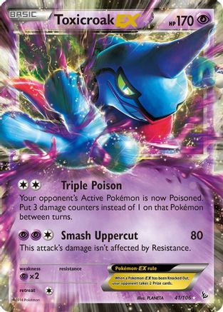 XY - Flashfire Toxicroak EX #41
