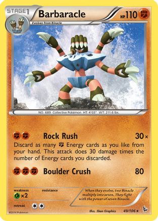 XY - Flashfire Barbaracle #49