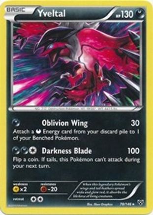 Deck Exclusives Yveltal - 78/146 (Cracked Ice Holo) #078