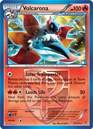 Deck Exclusives Volcarona - 13/101 (BW Plasma Blast) #013