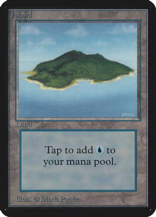 Island (B) - Alpha Edition - Magic: The Gathering