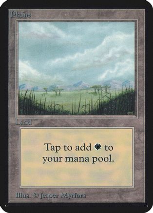 Plains (B) - Alpha Edition - Magic: The Gathering