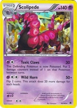 Deck Exclusives Scolipede - 40/98 (BW Emerging Powers) #040