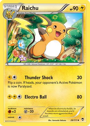 XY - Furious Fists Raichu #28