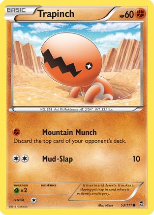 XY - Furious Fists Trapinch #53