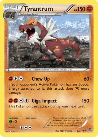 XY - Furious Fists Tyrantrum #62