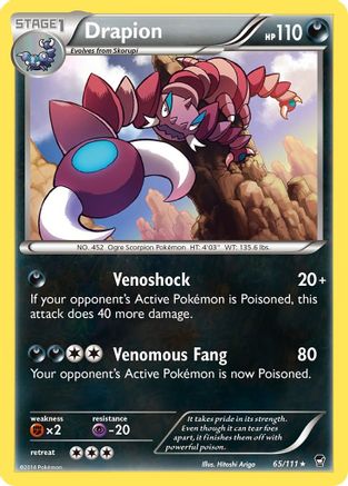 XY - Furious Fists Drapion #65