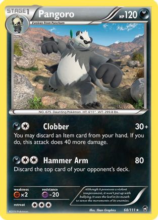 XY - Furious Fists Pangoro #68