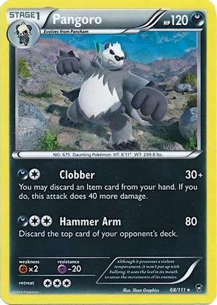 Deck Exclusives Pangoro - 68/111 (Cracked Ice Holo) #068