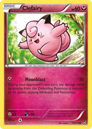 XY - Furious Fists Clefairy (70) #70